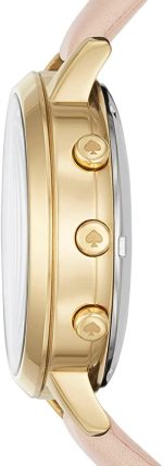 kate spade new york Women's KST23102 Grand Metro Vachetta and Gold Hybrid Smartwatch - Image 3